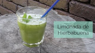 Receta de Limonada de Hierbabuena  Peppermint lemonade Recipe  Carolina Llano [upl. by Cicily]