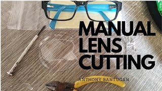 HOW TO MAKE EYEGLASSES  MANUAL CUTTING ASMR OPTICIAN EYEGLASSES [upl. by Allix623]