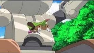 Review Pokemon XY Ep 10 Eng Dub Chespin Is HERE [upl. by Aivart169]