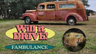 Will this 1944 Ford Ambulance actually drive Sitting over 30 YEARS without driving [upl. by Nolaf]