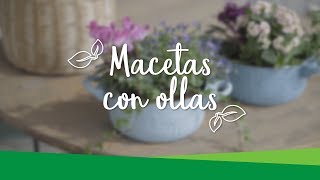 DIY Cómo hacer macetas con ollas [upl. by Paco]