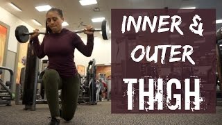 Inner amp Outer Thigh Workout LA Fitness Tour San Antonio TX [upl. by Suivatram]