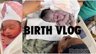 LABOR AND DELIVERY BIRTH VLOG BORN AT 36 WEEKS [upl. by Nuahsed]