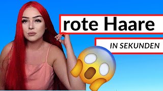 rote Haare oder amazon Perücke🔥  Ich teste rote 💕 40€ K´RYSSMA Perücke [upl. by Sigismond]