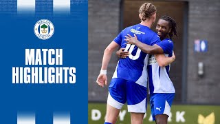 Match Highlights  AFC Fylde 0 Wigan Athletic 4 [upl. by Rochette]