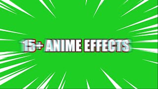 Green Screen Anime 15  Effects 4K  Free Download Link [upl. by Nerej]