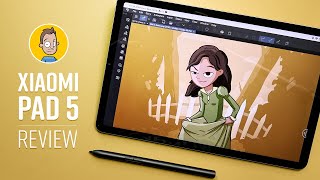 Drawing on the Xiaomi Pad 5 Review [upl. by Hailat]