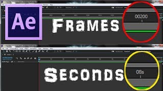 How to Change Timecode from Frames to Seconds in Adobe After effects  Arun SV [upl. by Corell]