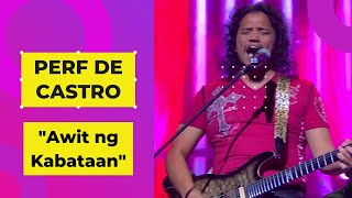 Perf De Castro Original Rivermaya Guitarist Performs Awit ng Kabataan [upl. by Elac]