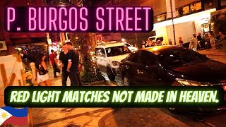 🇵🇭 P Burgos Street in Manila A night and day look at this red light district [upl. by Lubba]