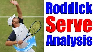 Andy Roddick Tennis Serve Analysis  How Roddick Hit 155 MPH Serve [upl. by Neelrahc]