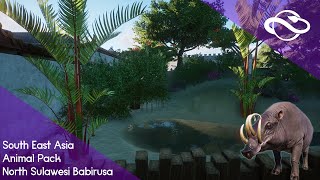 North Sulawesi Babirusa habitat  Planet Zoo South East Asia Animal Pack [upl. by Atnovart]