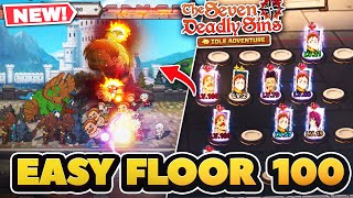 ESCANOR MAKES BASE DEFENSE EASY FLOOR 100  7DS Idle Adventure [upl. by Tacy]