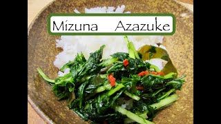 Mizuna Azazuke Pickle  Fast and Simple Recipe [upl. by Daj]