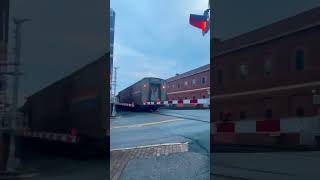 Amtrak 79 Carolinian Piedmont Train exits Greensboro Station to Charlotte North Carolina amtrak [upl. by Ariaes]