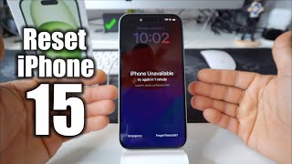 How To Reset amp Restore your Apple iPhone 15  Factory Reset [upl. by Terr653]