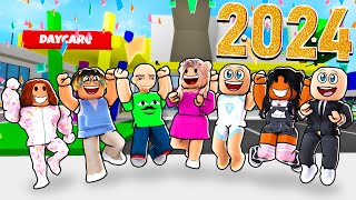 DAYCARE NEW YEAR REWIND 2024 Roblox  Brookhaven 🏡RP [upl. by Hgierb]