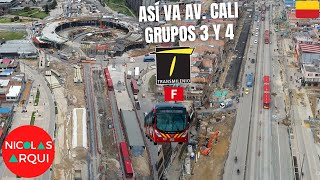 Así va la Construcción del TransMilenio Av Cali entre Av Villavicencio y Av Américas en Bogotá 🇨🇴 [upl. by Chic]