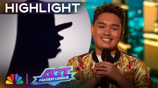 Shadow Ace WOWS the judges with amazing hand shadows  AGT Fantasy League 2024 [upl. by Eusassilem]