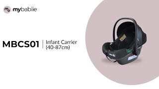 MBCS01  Get to know the iSize Infant Carrier Car Seat 4087cm [upl. by Braunstein]