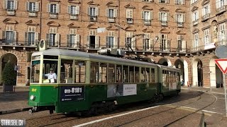 Tram storici della città Torino [upl. by Adnovahs]