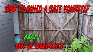 HOW TO BUILD A GATE AND FENCE THAT WILL LAST PART 1 [upl. by Cattan]