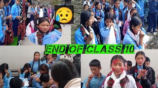 Emotional moments 😥Last day school 🦋😘farewell vlog😥 farewell school 10thclass viral [upl. by Alym]