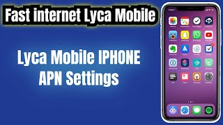 lyca mobile data network Settings iphone  lyca Mobile internet settings [upl. by Atinat]