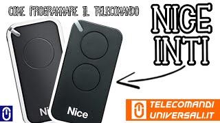 Come programmare un telecomando NICE INTI [upl. by Oman]