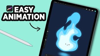 HOW TO MAKE an ANIMATION in PROCREATE Shorts [upl. by Intihw808]