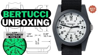 Sold as The Ultimate Field Watch  Bertucci A3P Sportsman Vintage Field Unboxing [upl. by Carilla526]