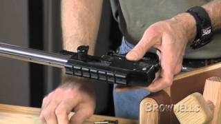 Brownells  Installing A 1022 Barrel [upl. by Einnok649]