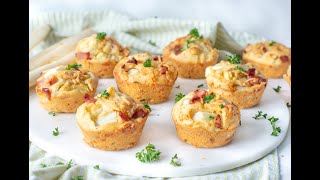 Asperge muffins met ham en kaas  Recept  Bettys Kitchen [upl. by Also]