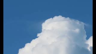 Watch how the growing cumulus overtakes a Pileus Cloud [upl. by Aleakcim]