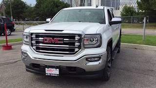 2018 GMC Sierra 1500 SLT 4WD Z71 Suspension Summit White Oshawa ON Stock 180030 [upl. by Yeffej]