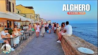 Sardinias Hidden Gem  Virtual Walking Tour of Alghero Old Town 4K [upl. by Babbie636]