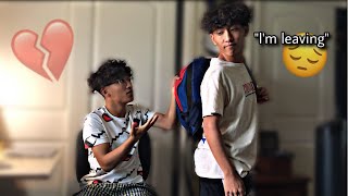 MOVING OUT PRANK ON MY TWIN BROTHER Emotional [upl. by Euhc]