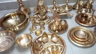 Easy way to clean Brass पीतल  and copper ताम्बा Super quick way to clean brass and copper [upl. by Lorrad872]