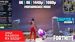 RX 6500 XT  Fortnite  Chapter 4  S1  6K 4K 1440p 1080p [upl. by Navac]