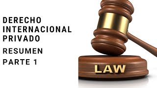 RESUMEN DE DERECHO INTERNACIONAL PRIVADO I 15 [upl. by Otilrac]