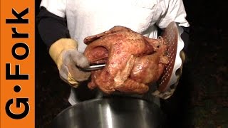 Deep Fry Turkey How To  GardenFork [upl. by Nolaf]