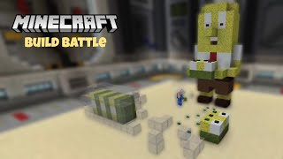 We built SpongeBob finding real sponges  Minecraft Buildbattle wPanda [upl. by Nauqram]