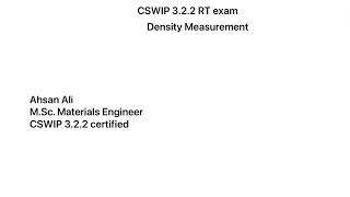 CSWIP 322 Radiography exam [upl. by Auohp]