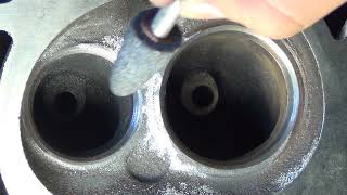 Two Easy Cylinder Head Mods For More Power Jeep 40 part 2 Cleaning Up Combustion Chamber and Bowls [upl. by Koblick811]