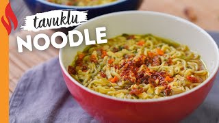 Tavuklu Noodle Çorbası  Nasıl Yapılır [upl. by Kurtzman]