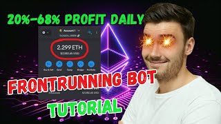 Uniswap Frontrunning Bot Tutorial Make 1800 Daily on Ethereum  Crypto Arbitrage Trading [upl. by Polinski]