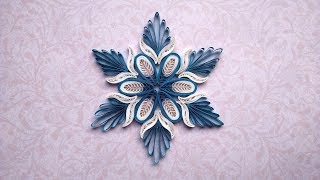 Christmas Snowflake in Quilling technique [upl. by Aketahs237]