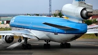 McDonnell Douglas MD11 takeoff at Princess Juliana St Maarten [upl. by Aeret618]