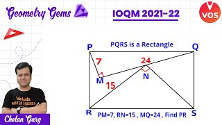 IOQM 202122  Geometry Gems Q21  IOQM Geometry  IOQM Preparation  IOQM Exam  Chetan Garg  VOS [upl. by Jotham47]