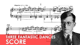 SHOSTAKOVICH Three Fantastic Dances for Piano Op 5 Score [upl. by Asillem]